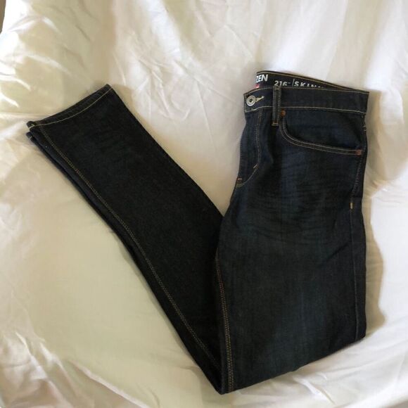 Men's 216 Denizen Levi’s Skinny Jeans 32/34 Dark Blue - Picture 5 of 8